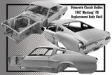 1967 Mustang Fastback Ford Licensed Replacement Body Shell